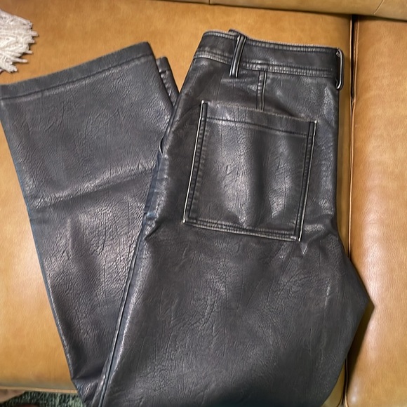 Zara Faux Leather Pants Size 4 - Picture 5 of 6